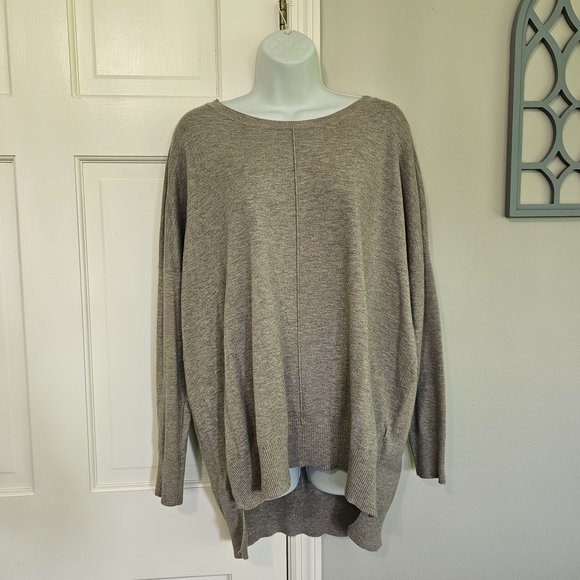 Dreamers Tops - Dreamers Gray Crew Neck Sweater Relaxed Fit